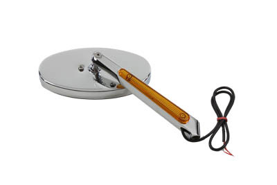 Wyatt Gatling #M60-0099STB - Round Mirror Die Cast with Lighted Stem