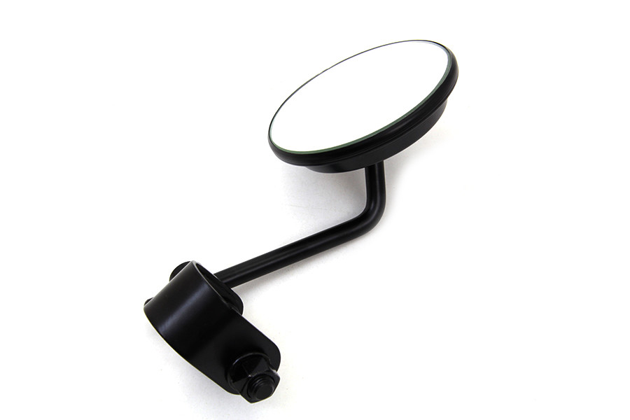 Wyatt Gatling #72271DB - Black 3 inch Round Mini Mirror with Clamp on Stem