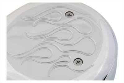 Wyatt Gatling - Teardrop Air Cleaner with Flames Chrome