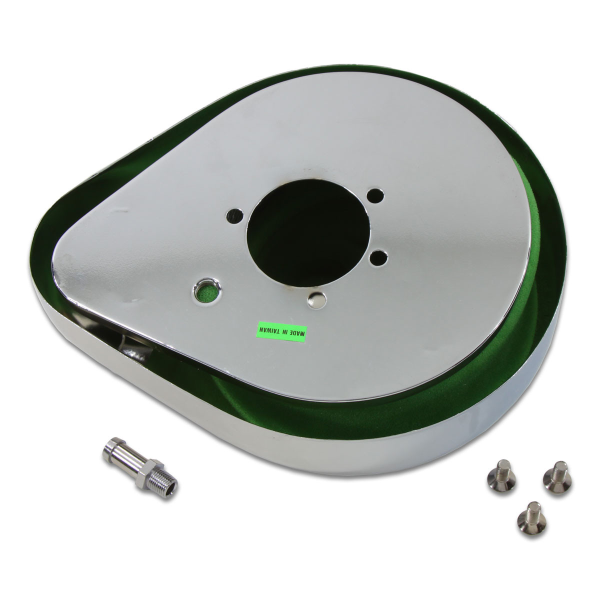 V-Twin #A-2456A,B,C - Chrome Teardrop Air Cleaner Assembly