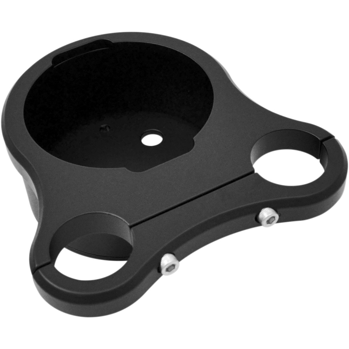 Drag Specialties - 1.25" T-Bar Single Gauge Mount - Flat Black - For '00-'20 OEM Style Gauges