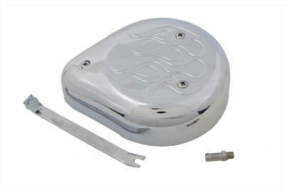 Wyatt Gatling - Teardrop Air Cleaner Kit Chrome Flame