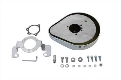 Wyatt Gatling - Teardrop Air Cleaner Kit Smooth Chrome