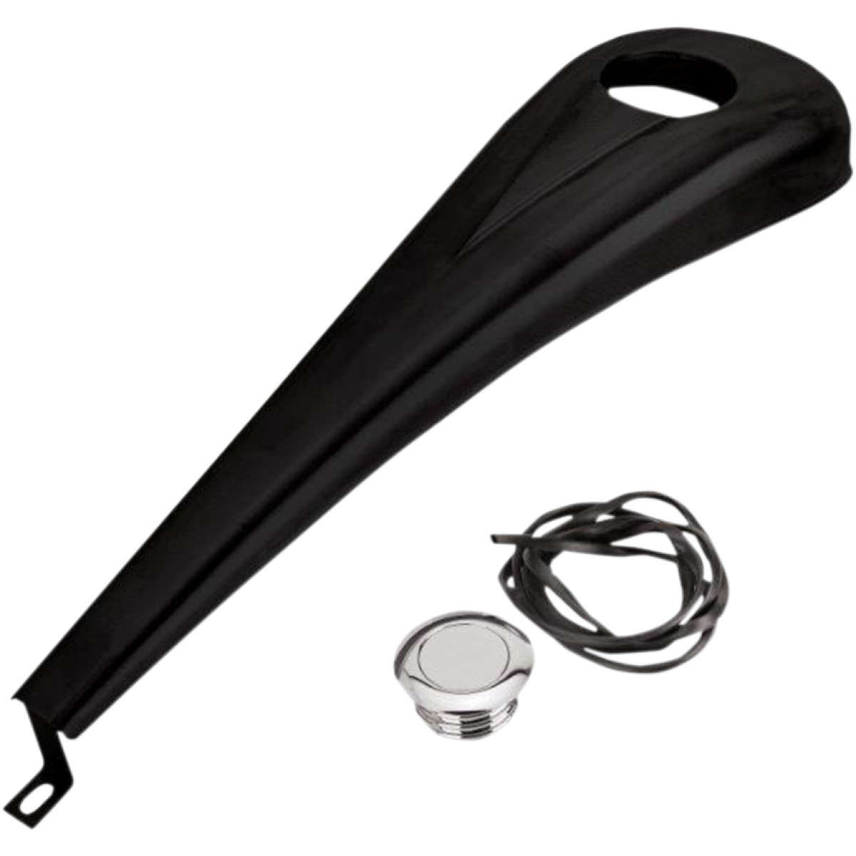 Paul Yaffe Bagger Nation #DDK-S-08-OEM-B - Steel Dash Kit for 6-Gallon Tank - Gloss Black Powdercoat