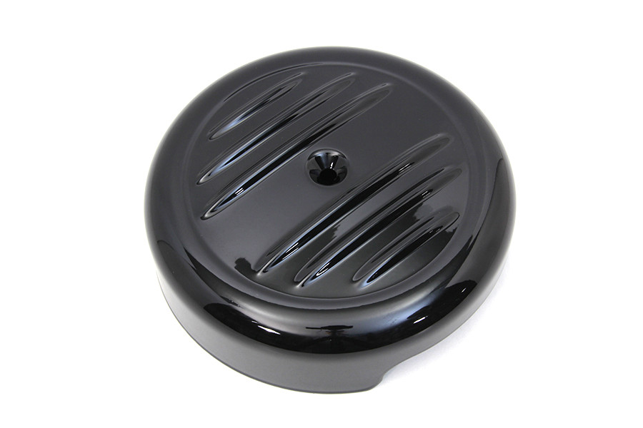 Wyatt Gatling #77958B - 8 inch Black Stripe Air Cleaner Cover