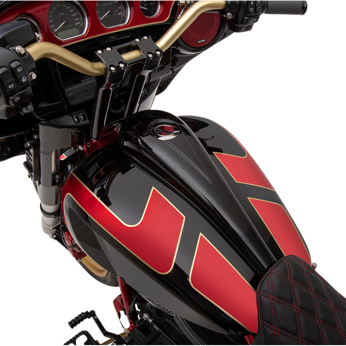 Paul Yaffe Bagger Nation #DDK-S-08-OEM-R - Steel Dash Kit for 6-Gallon Tank - Raw