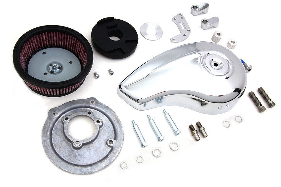 Wyatt Gatling - Wyatt Gatling Teardrop Air Cleaner Kit Chrome