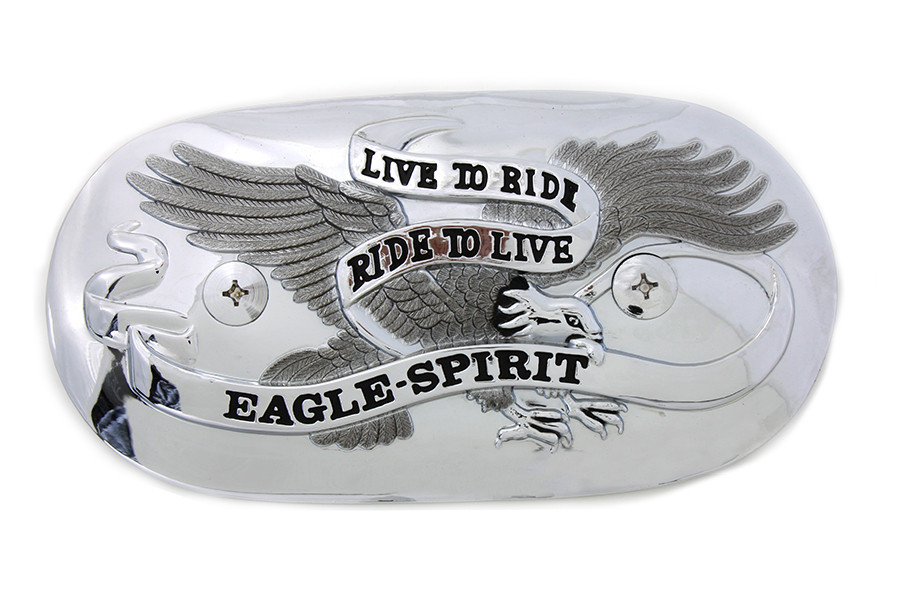Wyatt Gatling #14-0115C - Eagle Spirit Oval Chrome Air Cleaner Insert