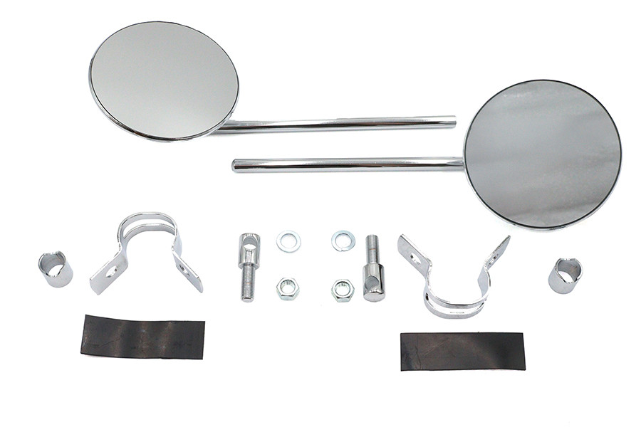 Wyatt Gatling - Round Mirror Set Chrome