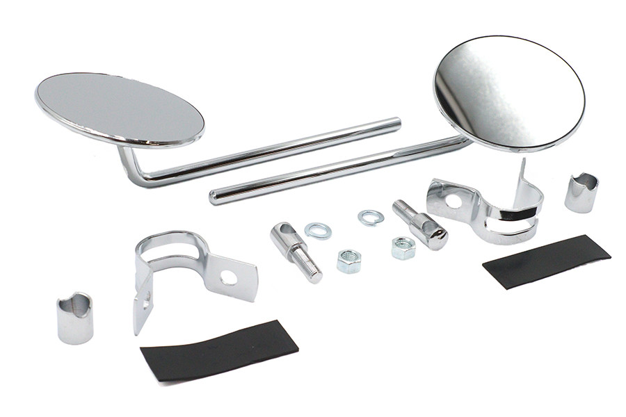 Wyatt Gatling - Round Mirror Set Chrome