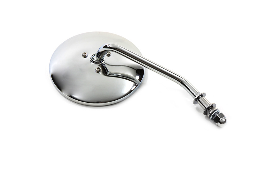 Wyatt Gatling - Round Mirror with Short Stem Chrome