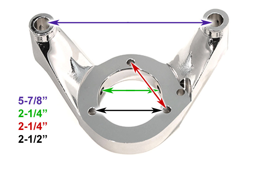 Wyatt Gatling - Air Cleaner Bracket Kit Chrome Billet