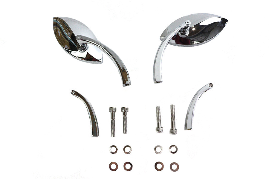 Wyatt Gatling #76533B4 - Eagle Eye Mirror Set Billet Chrome