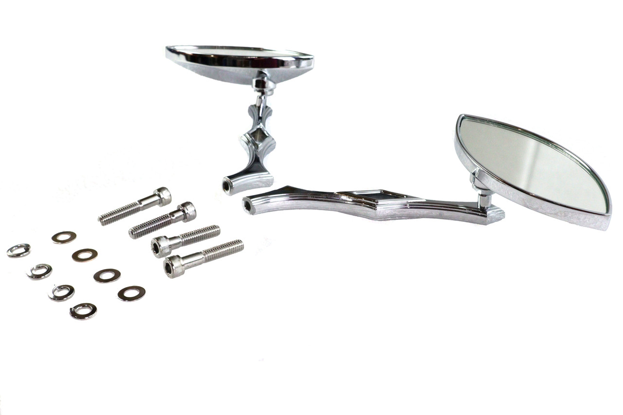 Wyatt Gatling #76535B4 - Eagle Eye Mirror Set Billet Chrome