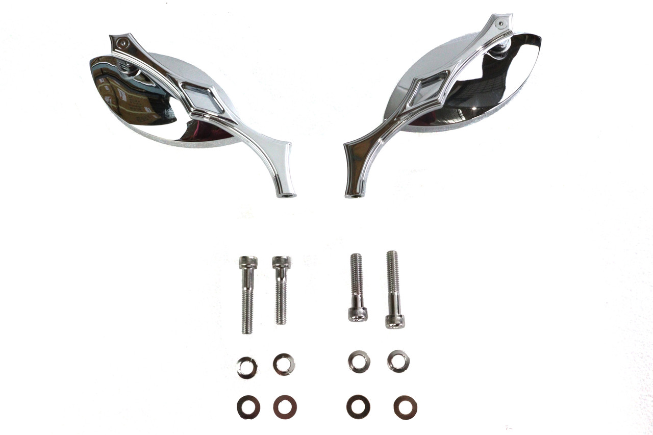 Wyatt Gatling #76535B4 - Eagle Eye Mirror Set Billet Chrome