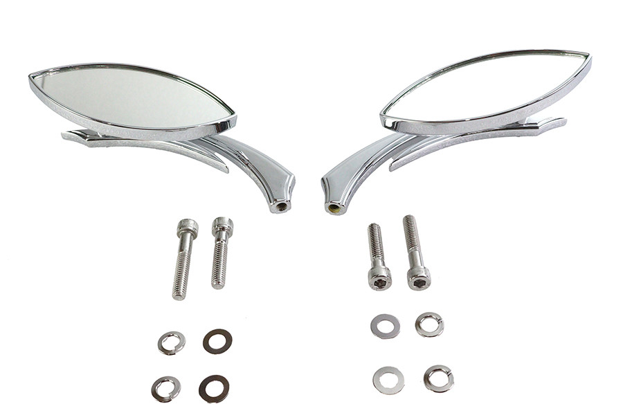 Wyatt Gatling #76537B4 - Eagle Eye Mirror Set Billet Chrome