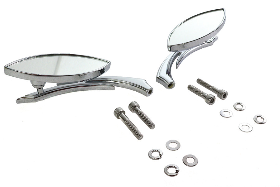 Wyatt Gatling #76537B4 - Eagle Eye Mirror Set Billet Chrome