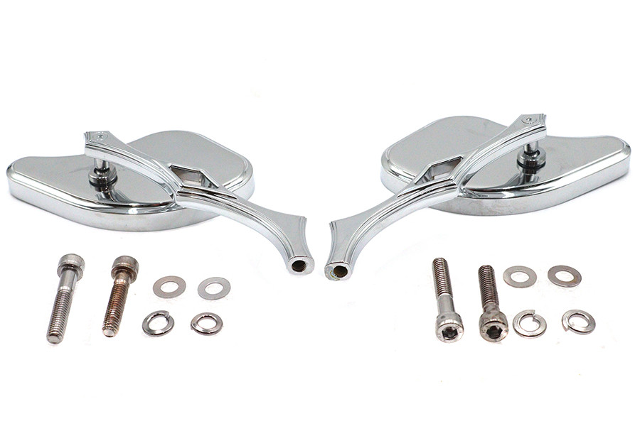Wyatt Gatling #76641 - Pork Chop Mirror Set Billet