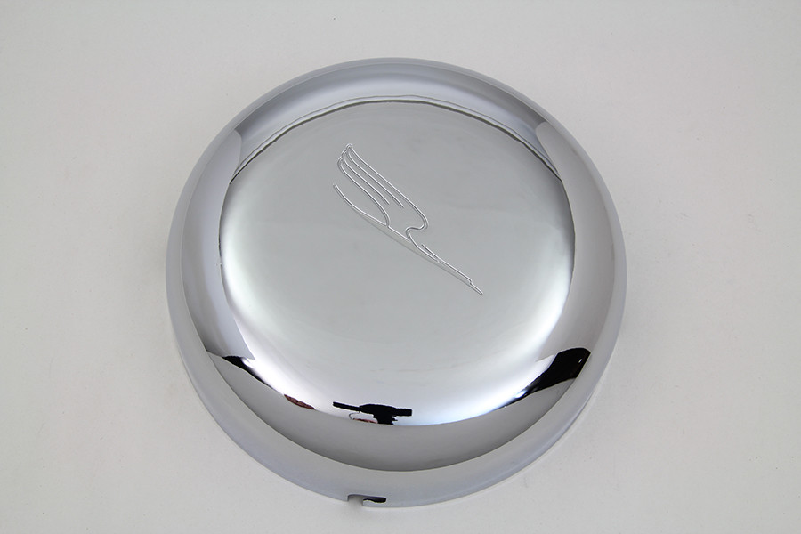Wyatt Gatling #75791A - 7 inch Bird Style Air Cleaner Cover Chrome