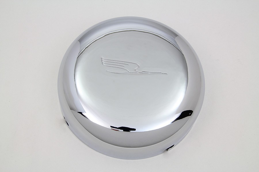 Wyatt Gatling #75791A - 7 inch Bird Style Air Cleaner Cover Chrome