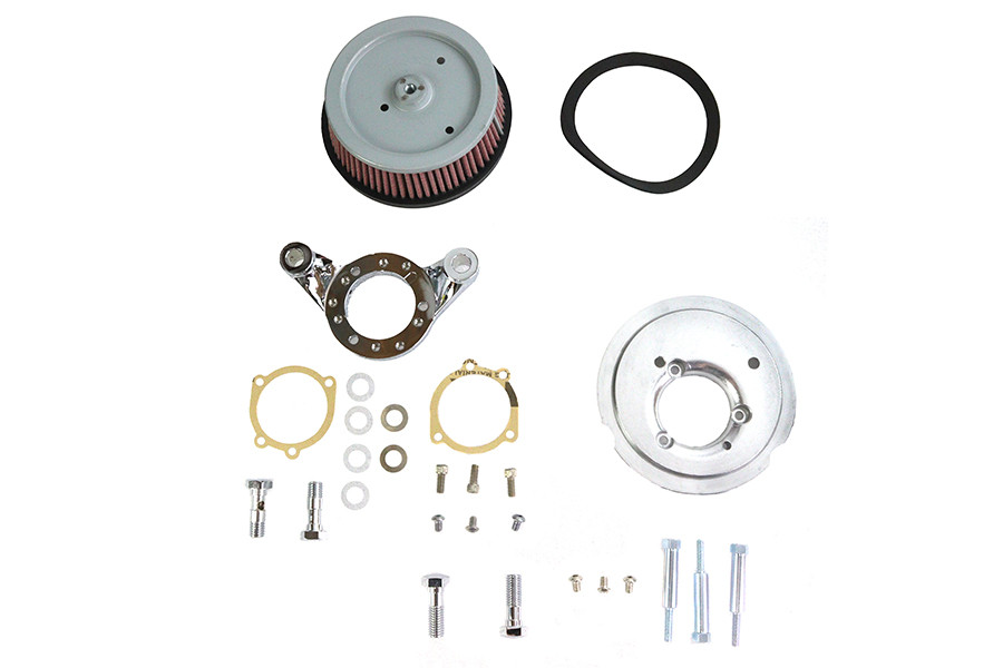Wyatt Gatling - Hi-Flow Air Cleaner Backing Plate Kit Chrome