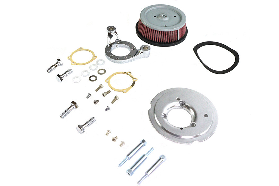 Wyatt Gatling - Hi-Flow Air Cleaner Backing Plate Kit Chrome