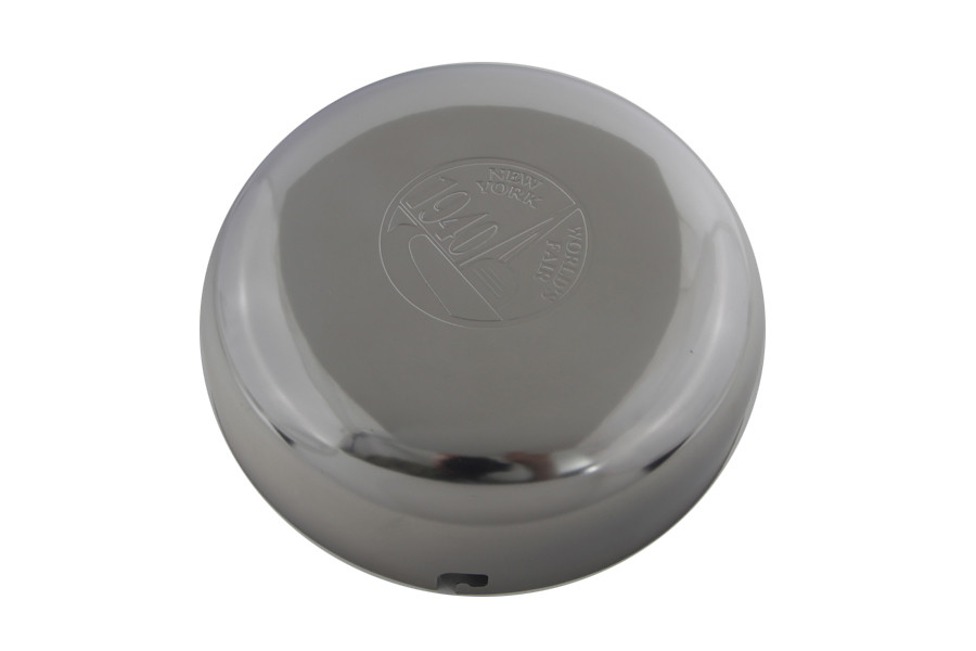 Wyatt Gatling #77399 - 7 inch World's Fair Logo Chrome Air Cleaner Cover