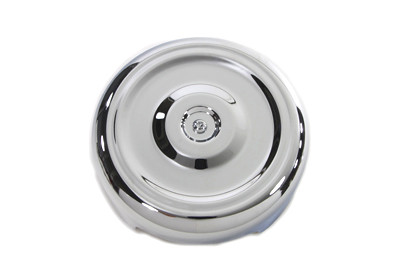 Wyatt Gatling #74528D - Chrome Round Bobbed Style 8 inch Air Cleaner Cover