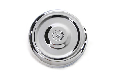 Wyatt Gatling #74528D - Chrome Round Bobbed Style 8 inch Air Cleaner Cover
