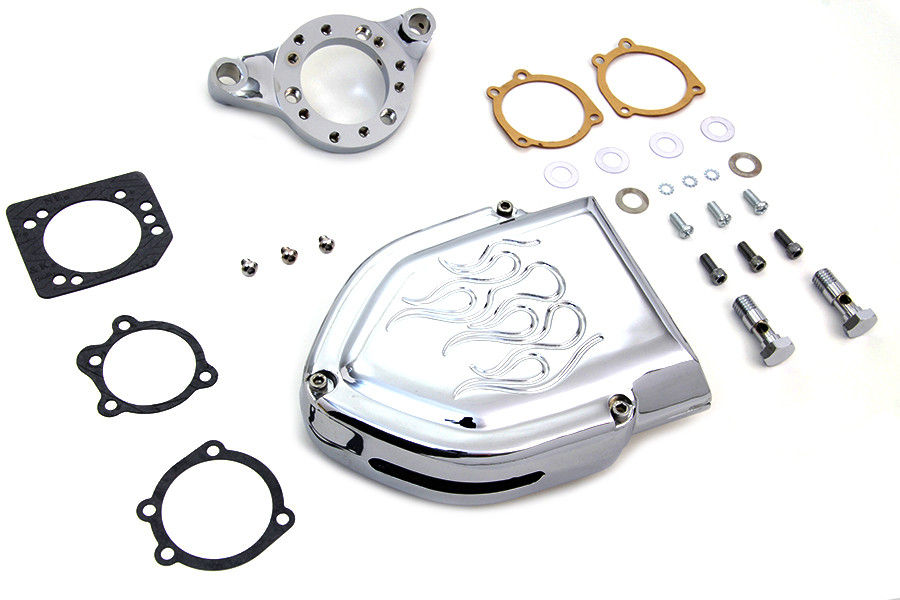 V-Twin - Chrome Wyatt Gatling Air Cleaner Assembly