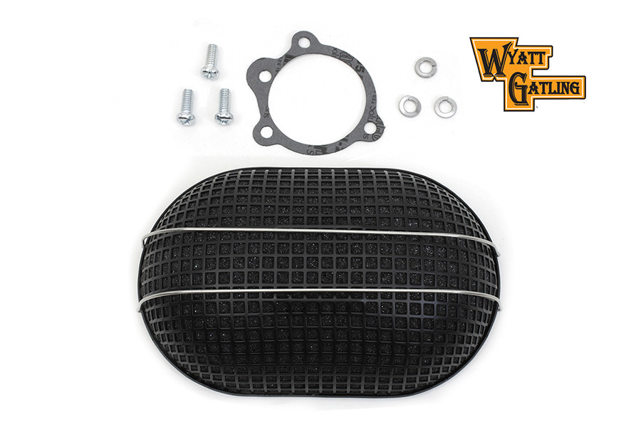 Wyatt Gatling #19395B - Wyatt Gatling Black Turbo Air Cleaner