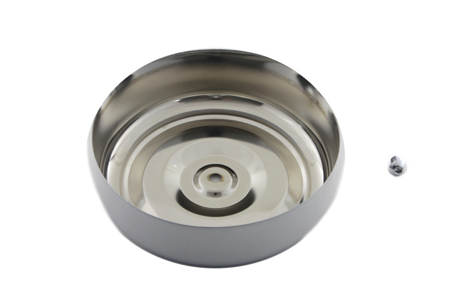 Wyatt Gatling #70396 - Chrome Round Bobbed Style 7 inch Air Cleaner Cover