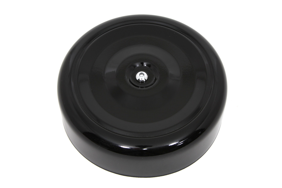 Wyatt Gatling #70396B - Black Round Bobbed Style 7 inch Air Cleaner Cover