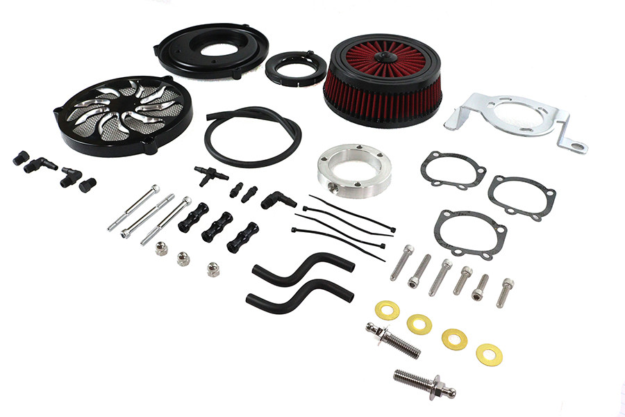 Wyatt Gatling #E14-0242BTO - Extreme Billet Air Cleaner Kit Torque Style Black