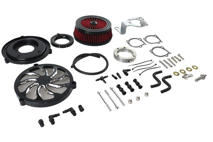 Wyatt Gatling #E14-0242BTO - Extreme Billet Air Cleaner Kit Torque Style Black