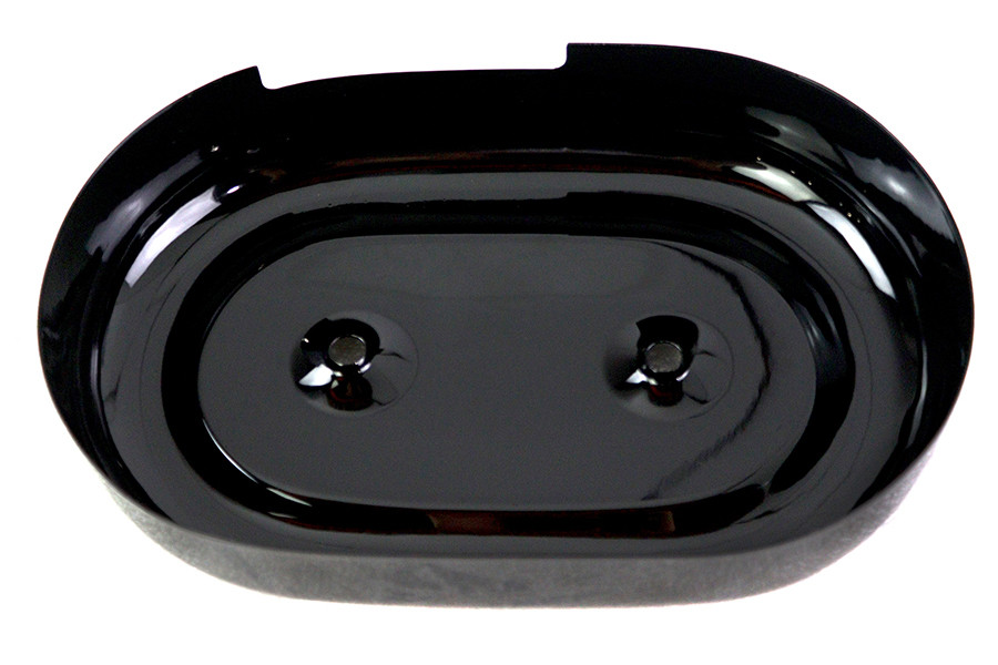 V-Twin #DUTY50% - Oval Air Cleaner Cover Black