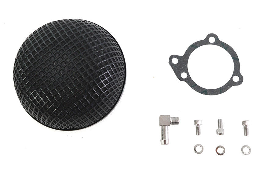 Wyatt Gatling #63363B - Wyatt Gatling Round Mesh Air Cleaner Black