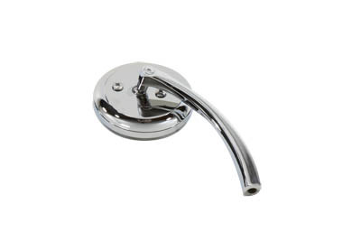 Wyatt Gatling #76888B3 - Round Mirror Chrome with Billet Stem
