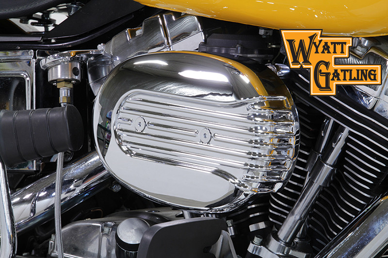 V-Twin - Chrome Wyatt Gatling Air Cleaner Assembly