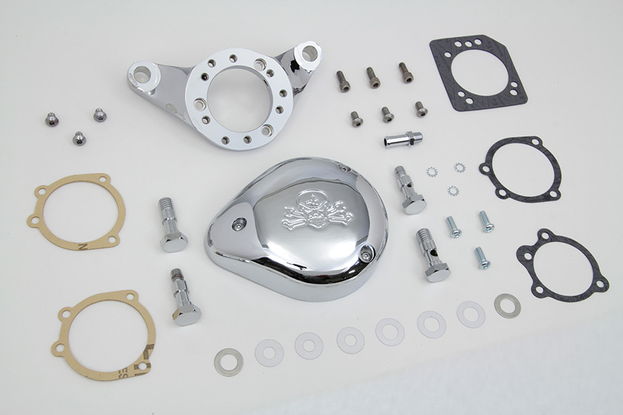 V-Twin - Chrome Wyatt Gatling Air Cleaner Assembly