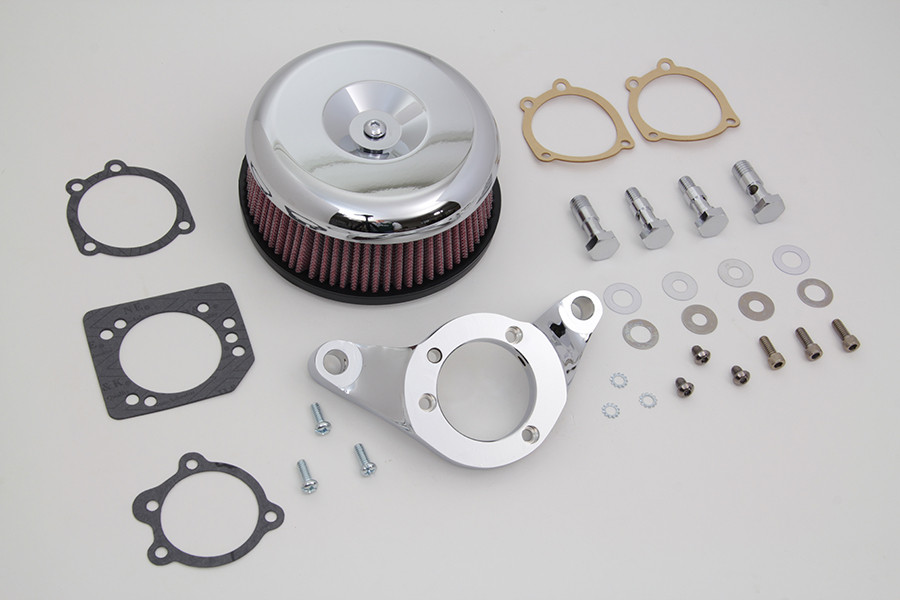 V-Twin - Chrome Wyatt Gatling Air Cleaner Assembly