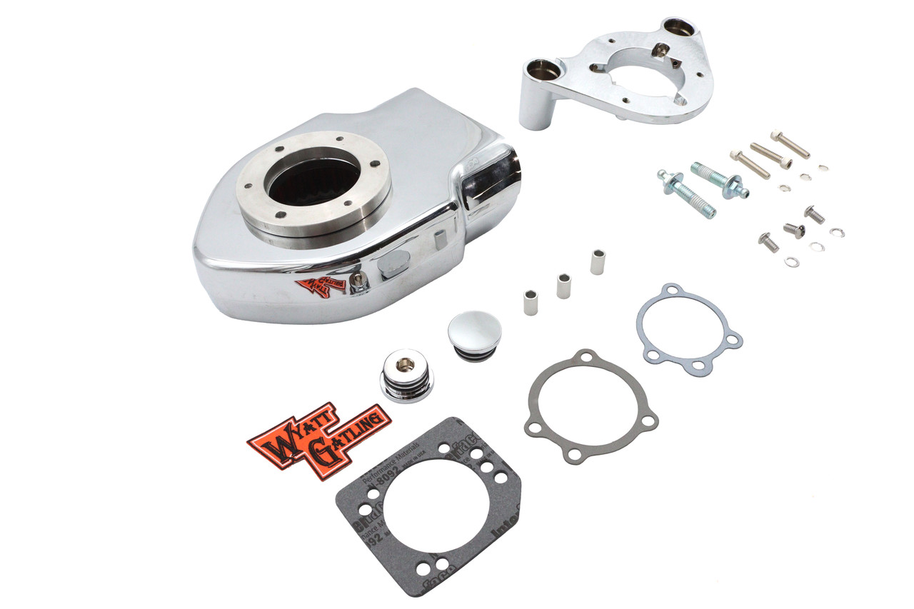 Wyatt Gatling - Wyatt Gatling V-Charger Air Cleaner Kit Chrome