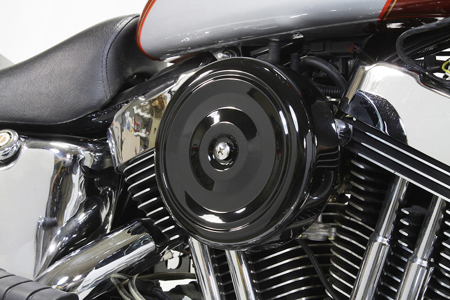 V-Twin - Black Wyatt Gatling Air Cleaner Assembly