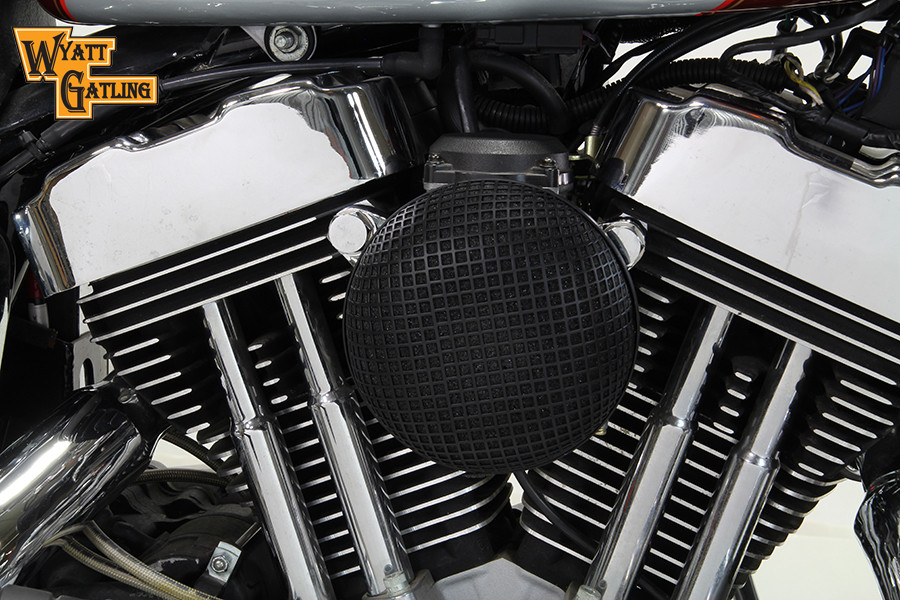 V-Twin - Black Wyatt Gatling Air Cleaner Assembly