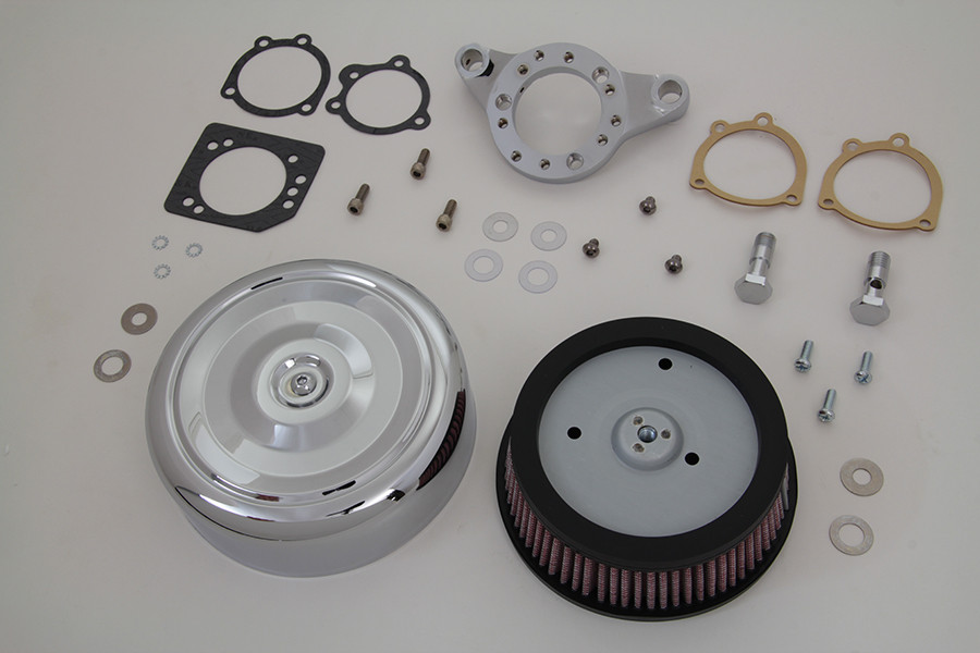 V-Twin - Chrome Wyatt Gatling Air Cleaner Assembly