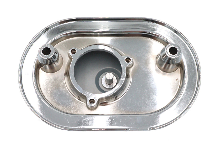 V-Twin - M8 Oval Air Cleaner Cover Kit Chrome
