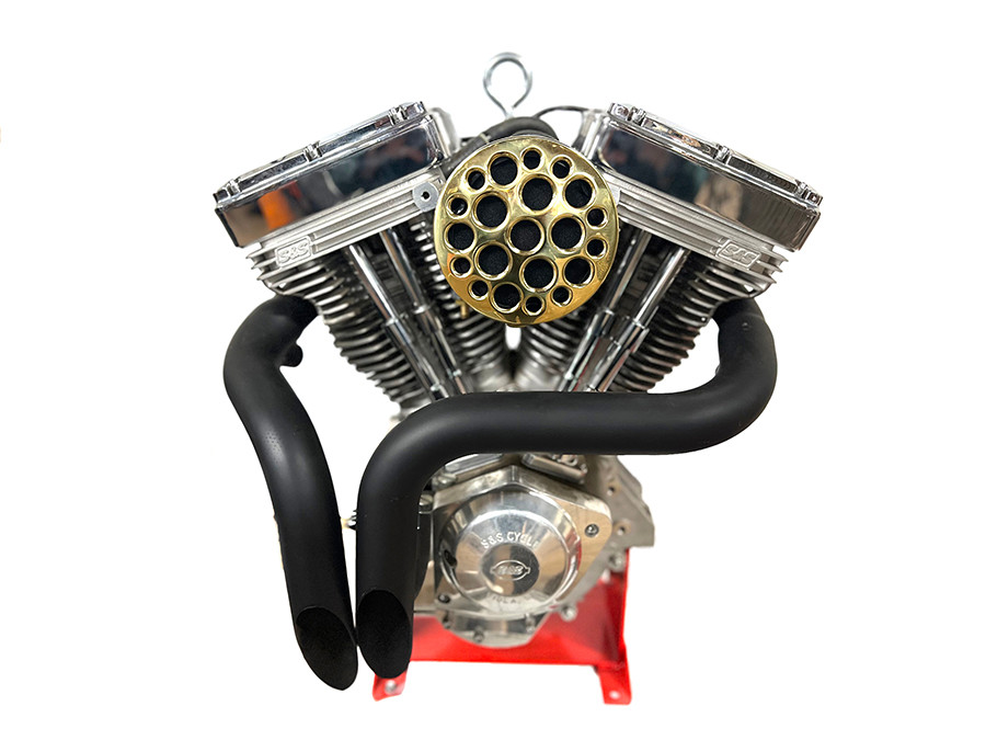 Wyatt Gatling #13407VS - Wyatt Gatling Brass Drilled CV Air Cleaner