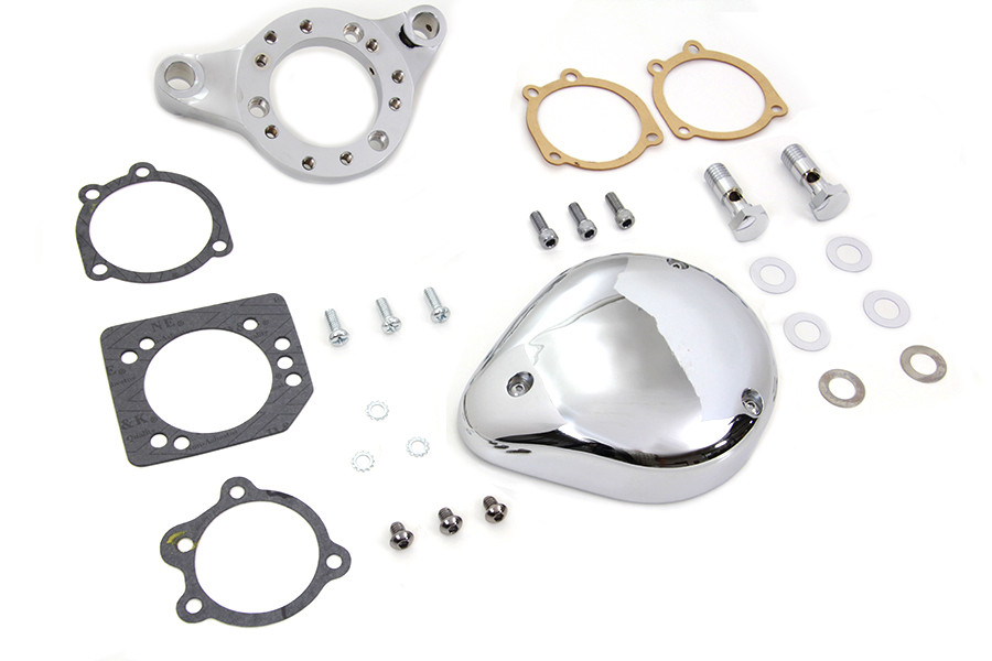 V-Twin - Chrome Wyatt Gatling Air Cleaner Assembly