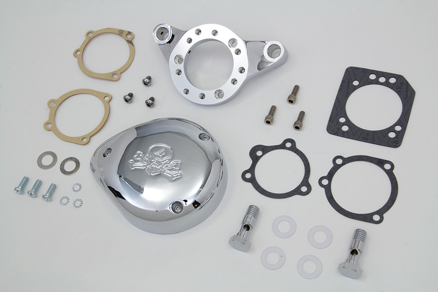 V-Twin - Chrome Wyatt Gatling Air Cleaner Assembly