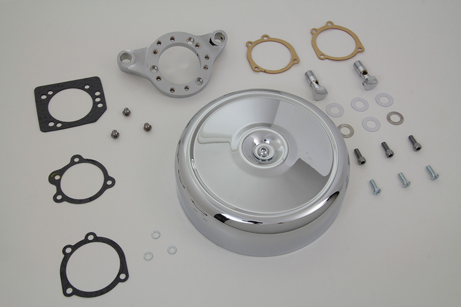 V-Twin - Chrome Wyatt Gatling Air Cleaner Assembly